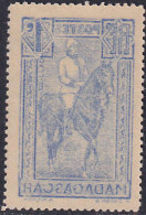 MADAGASCAR N°183 1c Bleu Impression Recto-verso Qualité:** - Unused Stamps