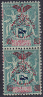 NOUVELLE-CALEDONIE N°83 /83A Types I Et II Se Tenant Qualité:** - Unused Stamps