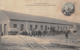 62-COURRIERES- CATASTROPHE DE COURRIERES- LES AMBULANCES ET BÂTIMENT OU SONT SOIGNES LES BLESSES - Andere & Zonder Classificatie