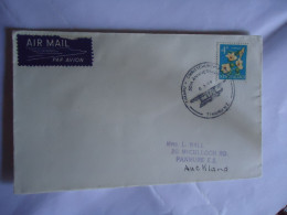 NEW ZEALAND  FDC COVER  1964  FLOWERS  AIRPLANES POSTMARK CHRISTOHURCH - FDC