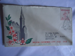 NEW ZEALAND  FDC COVER  1958 NELSON CATHEDRAL  CITY - FDC