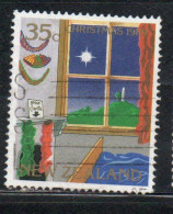 NEW ZEALAND NUOVA ZELANDA 1989 STAR OF BETHLEHEM CHRISTMAS NATALE NOEL WEIHNACHTEN NAVIDAD 35c USED USATO OBLITERE' - Gebraucht