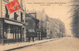 CPA 94 CHARENTON / AVENUE FELICIE CHOLET / VERS LE BOIS / Cliché Rare - Charenton Le Pont