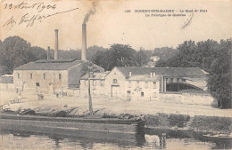 CPA 94 NOGENT SUR MARNE / LE QUAI DU PORT / LA FABRIQUE DE QUININE - Nogent Sur Marne