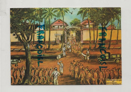 Guyane Française. Oeuvre Du Peintre "Forçat" Lagrange. "Rentrée Des Corvées Au Camp Central St Laurent - Prison