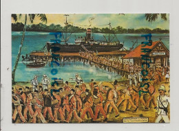 Guyane Française. Oeuvre Du Peintre "Forçat" Lagrange. "Débarquement Au Maroni"par "Le Martinère" - Gefängnis & Insassen