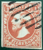 LUXEMBOURG 1852  Wilhelm III - Guillaume III  Mi 2  Yt 2  Gestempelt - 1852 Guillermo III