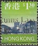 HONG KONG 1997 Hong Kong Skyline - $1.30 - Violet And Green FU - Gebruikt