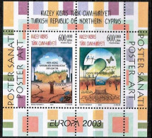 2003 - EUROPA -  POSTER ART - TURKISH CYPRIOT STAMPS - UMM BLOCK - 2003