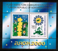 2000 - EUROPA - MILLENIUM - TURKISH CYPRIOT STAMPS - UMM BLOCK - 2000