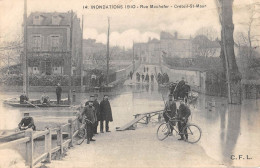 CPA 94 CRETEIL / SAINT MAUR / INONDATIONS 1910 / RUE MACHEFER - Creteil