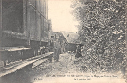 CPA 95 DERAILLEMENT DE NUCOURT / LIGNE DE MAGNY EN VEXIN A CHARS / 9 OCTOBRE 1907 - Other & Unclassified