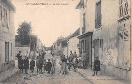 CPA 95 MARLY LA VILLE / LA RUE D'AVAL - Marly La Ville