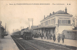 CPA 95 GARE DE FRANCONVILLE PLESSIS BOUCHARD / VUE INTERIEURE / TRAIN - Franconville