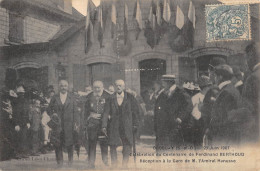 CPA 95 GROSLAY / 23 JUIN 1907 / CELEBRATION DU CENTENAIRE DE FERDINAND BERTHOUD / RECEPTION A LA GARE HANUSSE - Groslay