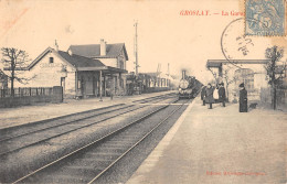 CPA 95 GROSLAY / LA GARE / TRAIN - Groslay