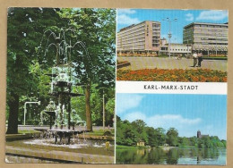 DE.- DUITSLAND. CHEMNITZ. KARL-MARX-STADT. KLAPPERBRUNNEN. KREUZUNG STRASSE DER NATIONEN UND ERNST-THALMANN STRASSE - Chemnitz (Karl-Marx-Stadt 1953-1990)