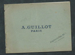 Fascicule -  Catalogue A. GUILLOT PARIS - MANUFACTURE DE PIANOS   Aw16402 - Music