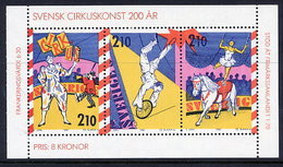 SWEDEN 1987 Circus Bicentenary MNH / **.  Michel 1450-52 - Unused Stamps
