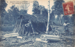 CPA 95 SAINT LEU LA FORET / UNE CABANE DE TREILLAGEURS - Saint Leu La Foret