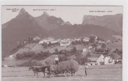 Gruyères, Fenaison. Dent De Broc, Dent Du Chamois, Dent Du Bourgoz. - Broc