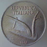 REPUBBLICA ITALIANA 10 Lire Spighe 1981 FDC  - 10 Lire