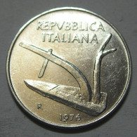 REPUBBLICA ITALIANA 10 Lire Spighe 1976 SPL+  - 10 Liras
