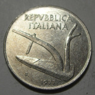 REPUBBLICA ITALIANA 10 Lire Spighe 1977 SPL  - 10 Liras