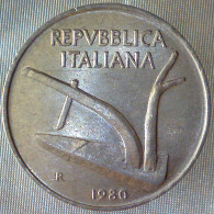 REPUBBLICA ITALIANA 10 Lire Spighe 1980 SPL QFDC  - 10 Lire