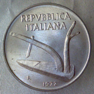 REPUBBLICA ITALIANA 10 Lire Spighe 1972 FDC  - 10 Lire