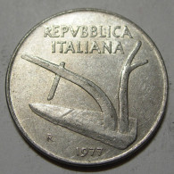 REPUBBLICA ITALIANA 10 Lire Spighe 1977 SPL  - 10 Lire