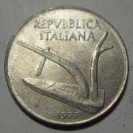 REPUBBLICA ITALIANA 10 Lire Spighe 1977 SPL  - 10 Lire