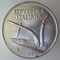 REPUBBLICA ITALIANA 10 Lire Spighe 1982 FDC  - 10 Lire