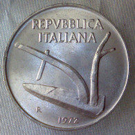 REPUBBLICA ITALIANA 10 Lire Spighe 1972 FDC  - 10 Lire