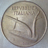 REPUBBLICA ITALIANA 10 Lire Spighe 1981 QFDC  - 10 Liras