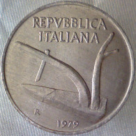 REPUBBLICA ITALIANA 10 Lire Spighe 1979 QFDC  - 10 Lire