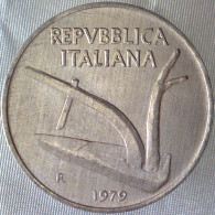 REPUBBLICA ITALIANA 10 Lire Spighe 1979 QFDC  - 10 Liras