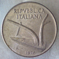 REPUBBLICA ITALIANA 10 Lire Spighe 1976 QSPL  - 10 Liras