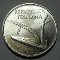 REPUBBLICA ITALIANA 10 Lire Spighe 1972 QFDC  - 10 Lire