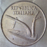 REPUBBLICA ITALIANA 10 Lire Spighe 1979 QFDC  - 10 Liras