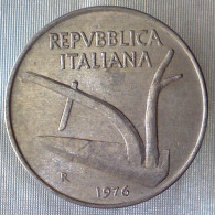 REPUBBLICA ITALIANA 10 Lire Spighe 1976 QSPL  - 10 Liras