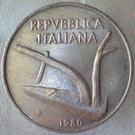 REPUBBLICA ITALIANA 10 Lire Spighe 1980 SPL  - 10 Liras