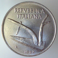 REPUBBLICA ITALIANA 10 Lire Spighe 1982 FDC  - 10 Liras