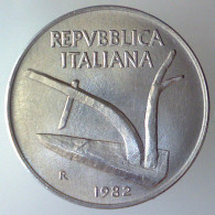 REPUBBLICA ITALIANA 10 Lire Spighe 1982 FDC  - 10 Liras