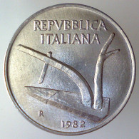REPUBBLICA ITALIANA 10 Lire Spighe 1982 FDC  - 10 Lire