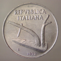 REPUBBLICA ITALIANA 10 Lire Spighe 1972 QFDC  - 10 Liras