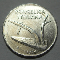 REPUBBLICA ITALIANA 10 Lire Spighe 1976 BB QSPL  - 10 Liras