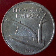 REPUBBLICA ITALIANA 10 Lire Spighe 1979 SPL QFDC  - 10 Lire