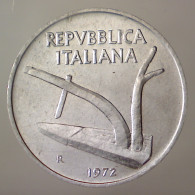 REPUBBLICA ITALIANA 10 Lire Spighe 1972 QFDC  - 10 Liras