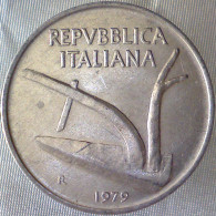 REPUBBLICA ITALIANA 10 Lire Spighe 1979 SPL QFDC  - 10 Liras